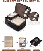 Mochila con ruedas Lovevook, 17"-57 lts, aprobada para debajo del asiento.