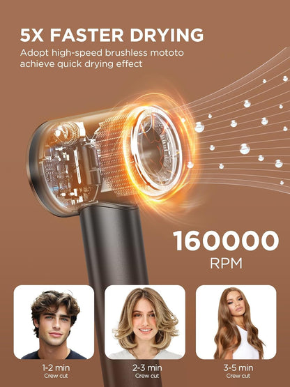 Secador de Cabello Plavogue, 110-220V, con difusor, iónico, alta velocidad.