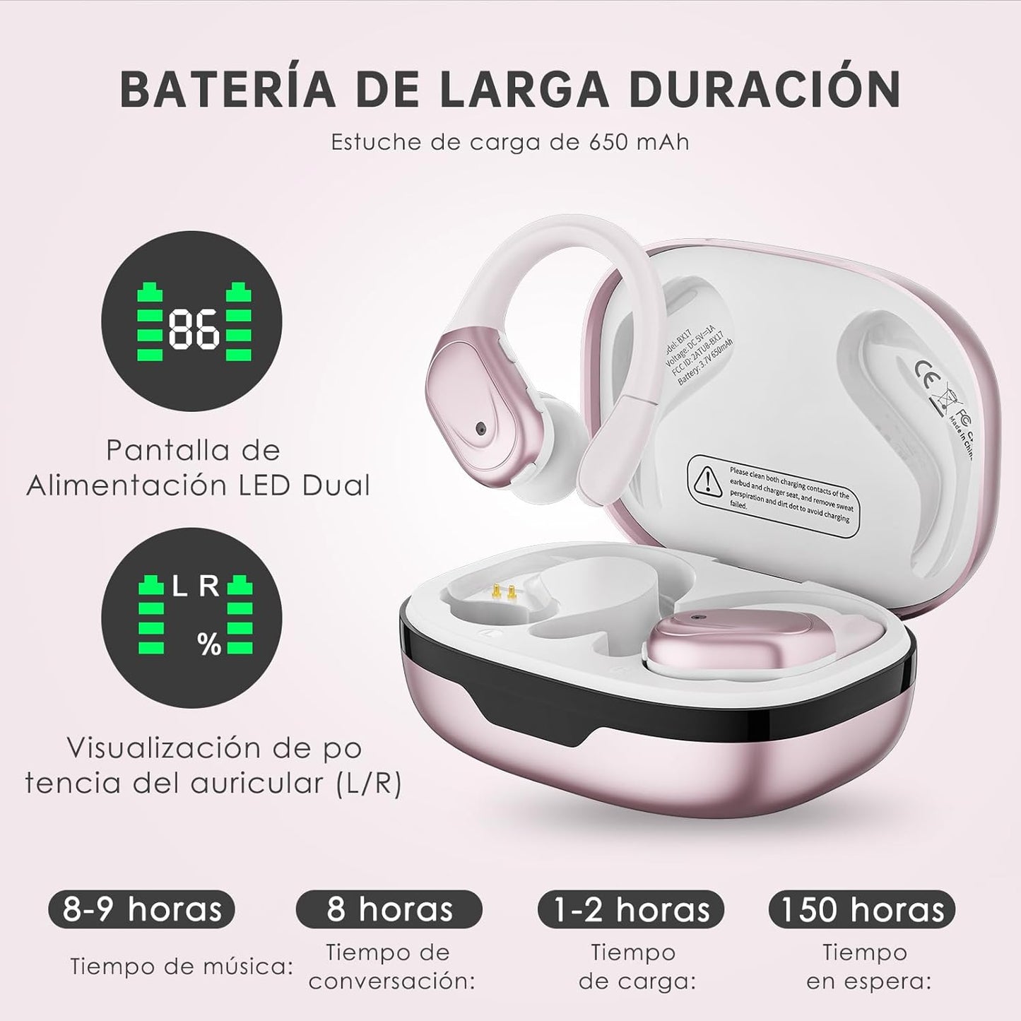 REDDRAGON Audifonos Inalambricos Bluetooth 5.3.(USADOS)