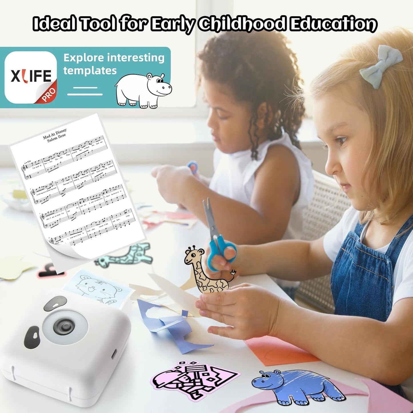 Vretti Mini impresora térmica portátil de bolsillo.