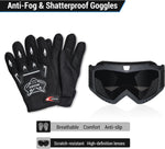 Casco de motocross infantil / juvenil con gafas, guantes y bolsa, DOT-M