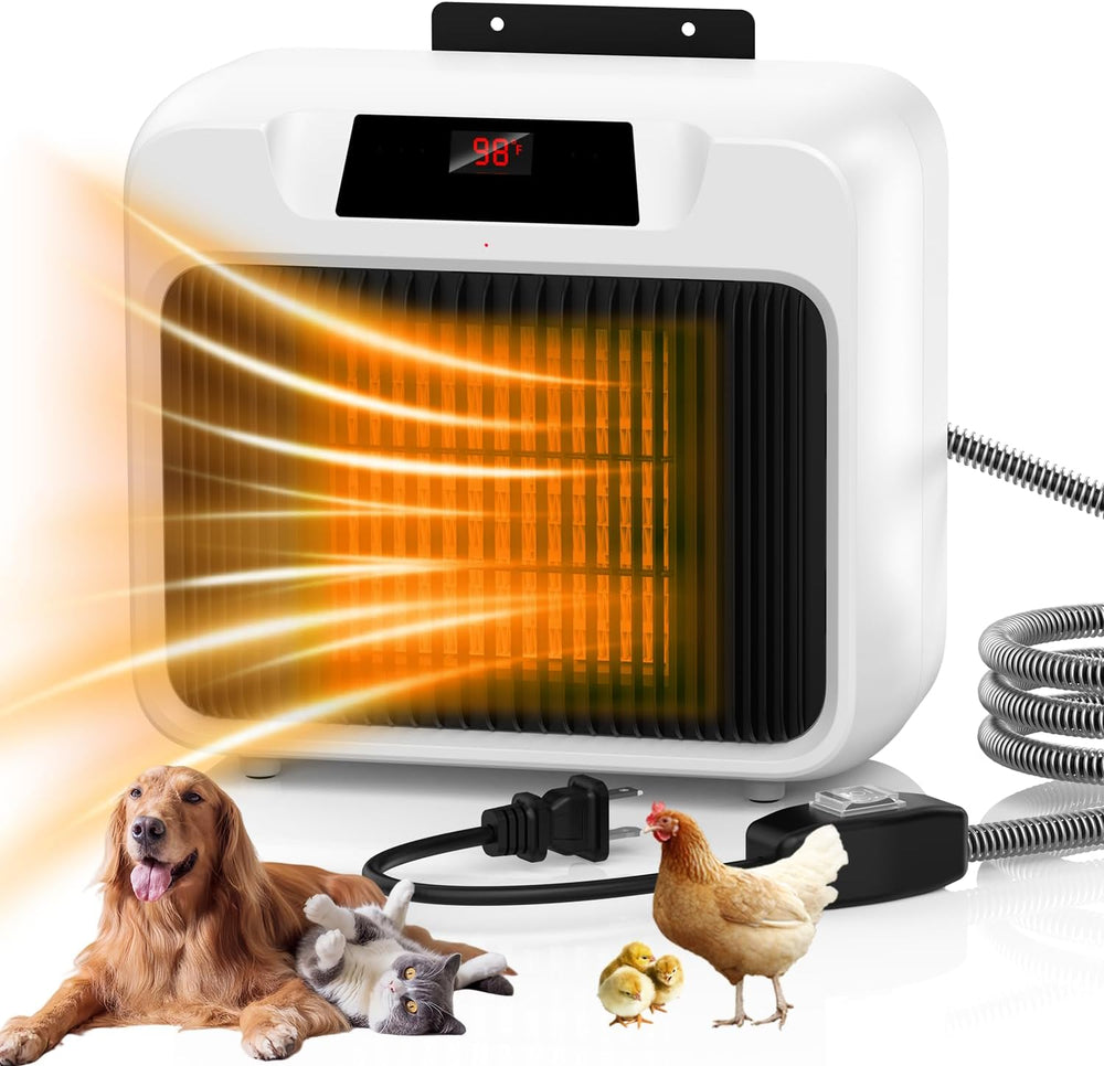 Calentador de casa para mascotas, con termostato, cable antimasticable.