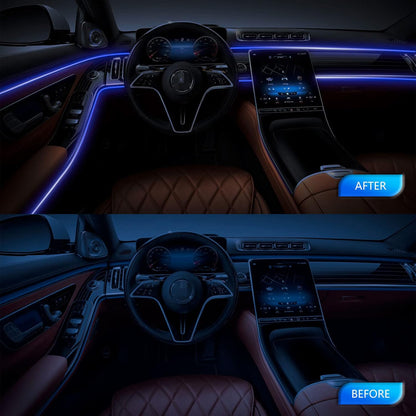 Tira de luces LED para interior de coche, RGB, control por app.