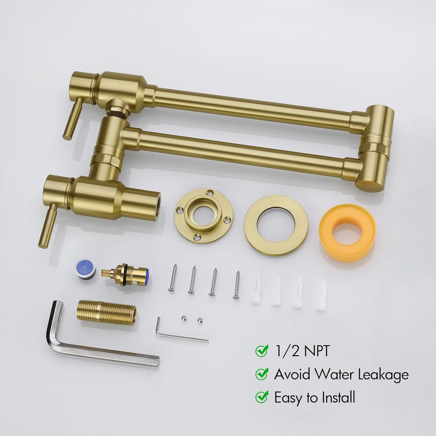 Llave de relleno tradicional de un solo agujero montado en la pared, BAGNOLUX