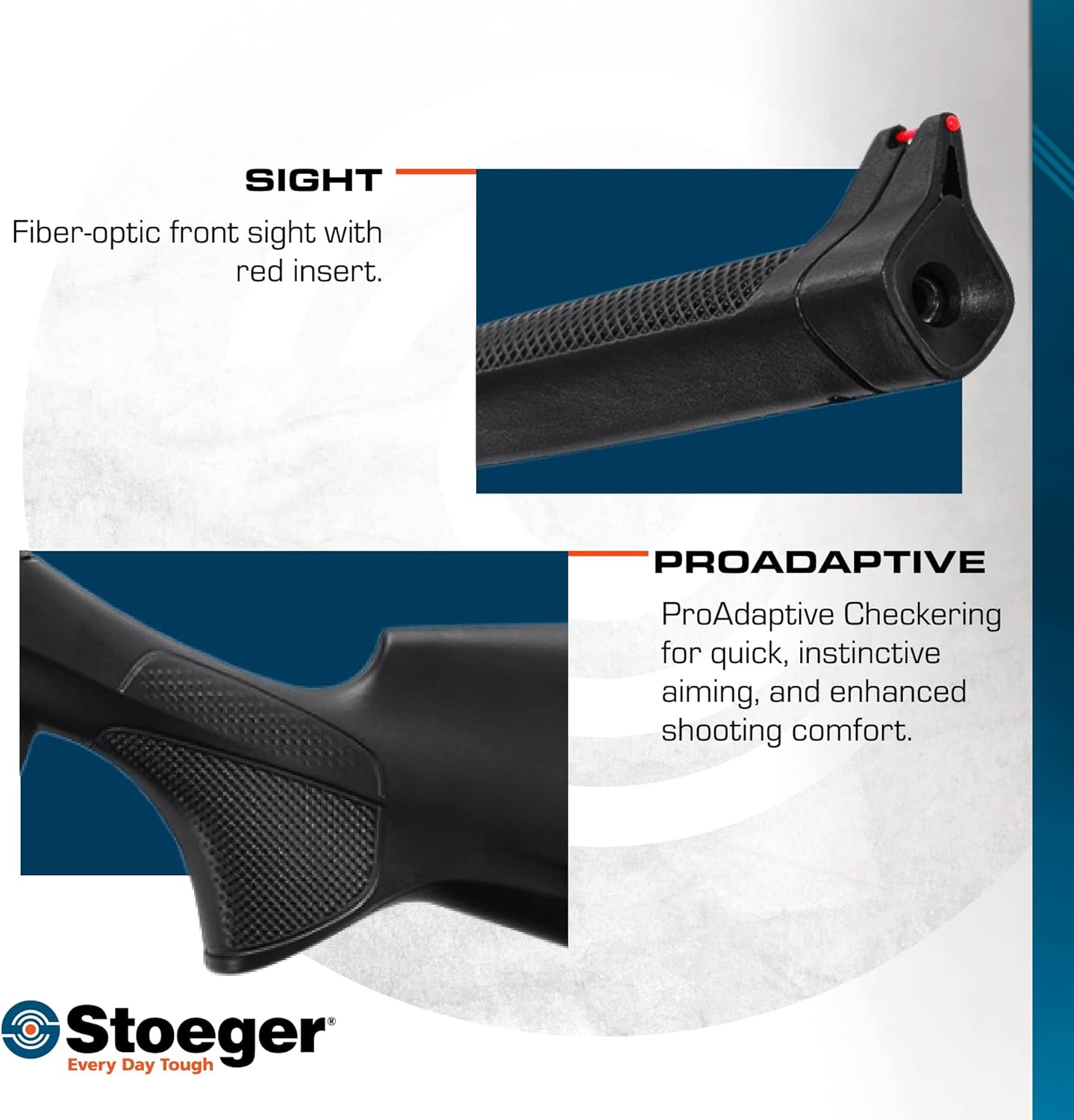 Stoeger Rifle de aire comprimido, calibre .177, tiro deportivo.