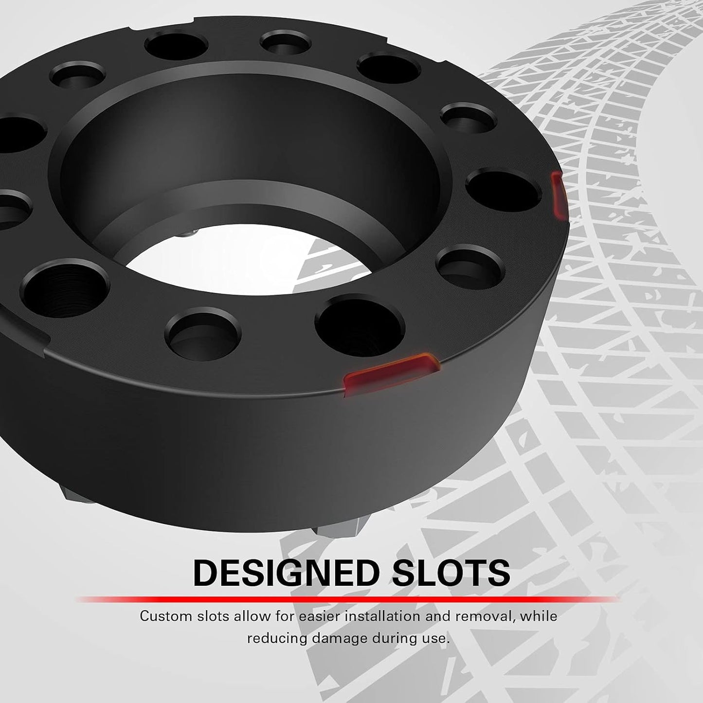 CKAuto 2 espaciadores de rueda centrados en cubos 6x5.5 2"