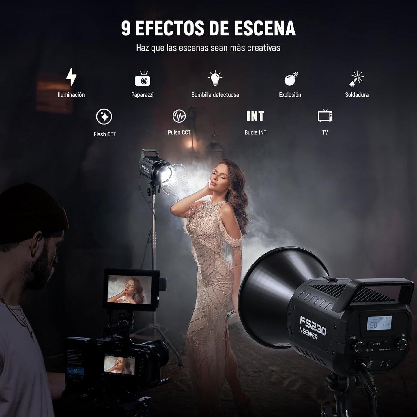 NEEWER FS230 Luz de Video COB de 230W