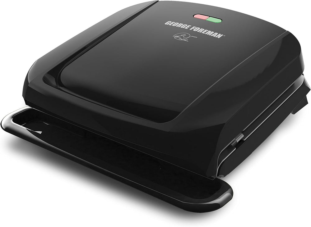 Parrilla y prensa para paninis George Foreman, 4 porciones placas extraíbles.