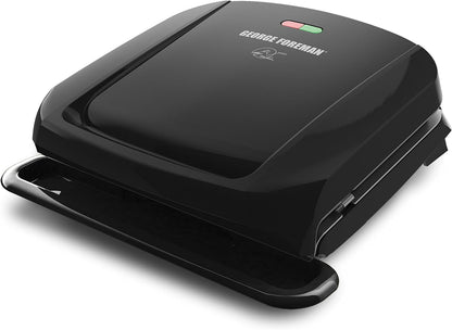 Parrilla y prensa para paninis George Foreman, 4 porciones placas extraíbles.