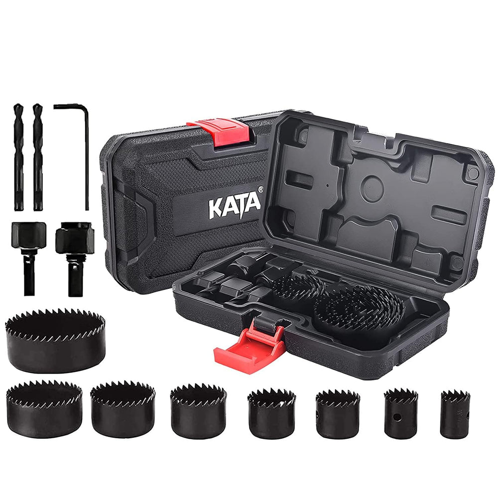 Kit de brocas sierra de agujero, KATA, madera-PVC y yeso (DETALLE)