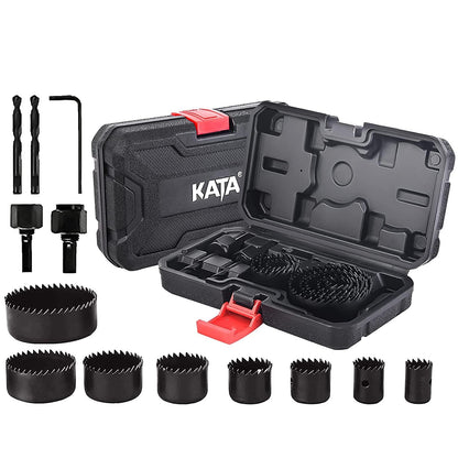 Kit de brocas sierra de agujero, KATA, madera-PVC y yeso (DETALLE)