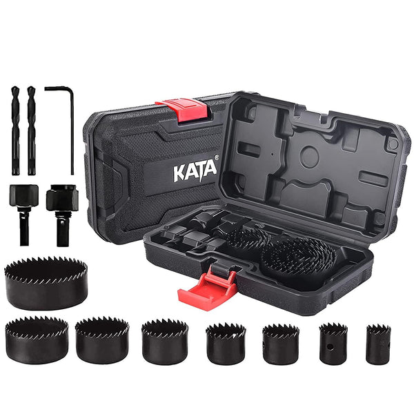 Kit de brocas sierra de agujero, KATA, madera-PVC y yeso (DETALLE)
