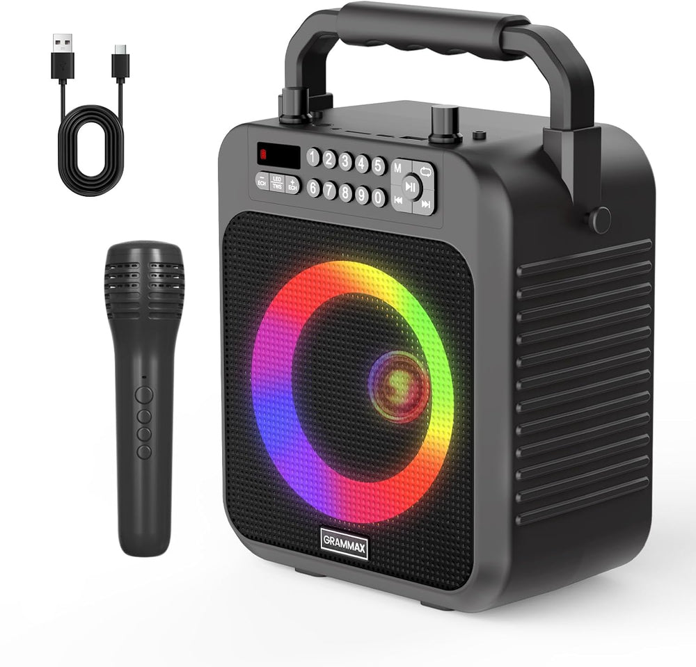 Máquina De Karaoke Con 1 Micrófono Inalámbrico
