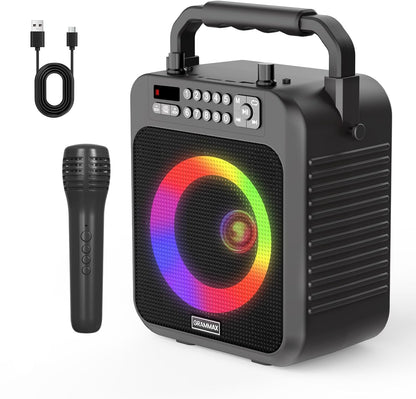 Máquina De Karaoke Con 1 Micrófono Inalámbrico