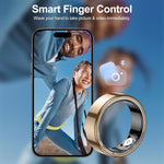 Temdan Anillo Rastreador de salud de fitness talla 10 dorado