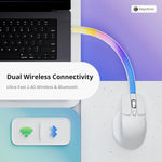 Mouse Gamer Keychron M6 30000 DPI Bluetooth Blanco