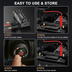 Arrancador de coche Avapow, portátil de 12 V con cables, 4000A.