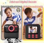 Cámara de fotos instantánea para niños color negro