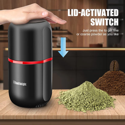 Molinillo eléctrico de café y especias, 7.5", 120 grs, (USADO).