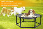 Cama elevada para perros o gatos pequeños, malla lavable y transpirable.