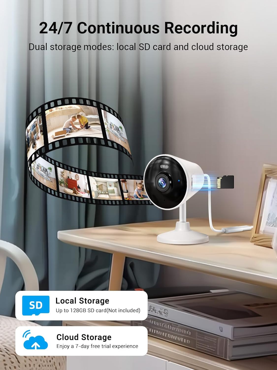 Cámara de seguridad 5G y 2.4G para interior/exterior