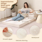 Sofá cama plegable, colchón cómodo y sofá de piso, Juikury.