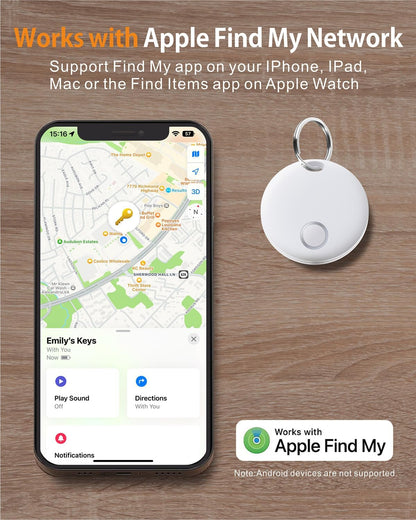 Rastreador de artículos IP67 compatible solo iOS