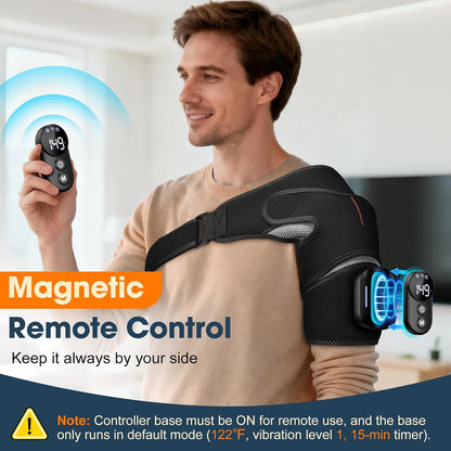 Almohadilla Térmica para Hombro con Masaje y Control