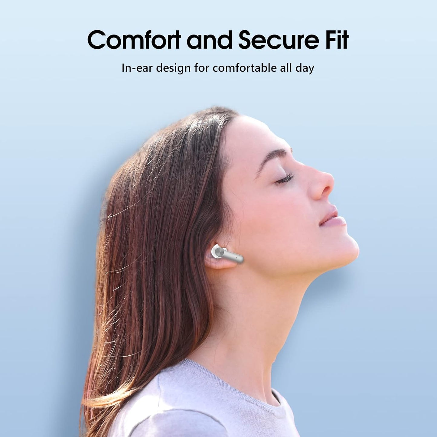 Auriculares Bluetooth 5.3, auriculares inalámbricos con pantalla digital LED.