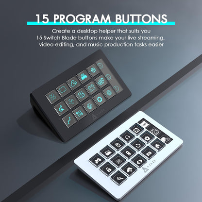 Teclado personalizable, para Apps, modos de juego, Ajazz-Nacode.