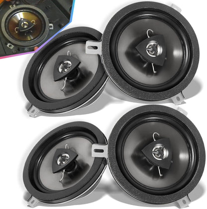 Altavoces de 6.5" para Jeep Wrangler 07-14, PT Cruiser 06-10, 4 Pack