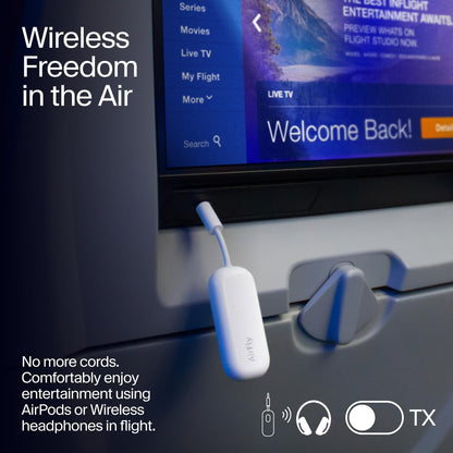 Adaptador transmisor/receptor inalámbrico Bluetooth 2 auriculares (USADO)
