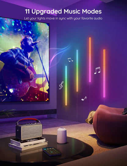 Luces LED Govee Glide RGBIC Inteligentes Pared Gaming