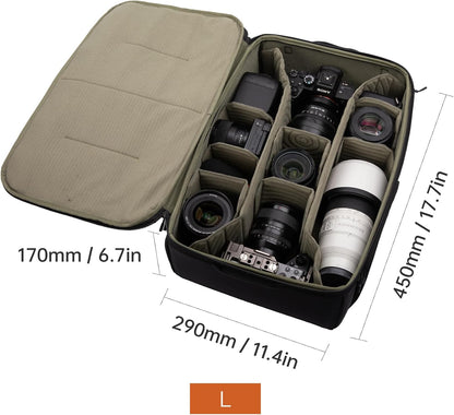 Bolsa Pgytech, grande de inserción para cámaras Canon, impermeable.