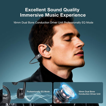 Auriculares de conducción ósea, inalámbricos Bluetooth USADO
