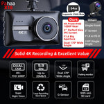 Dash Cam 4K Delantera y Trasera WiFi Visión Nocturna
