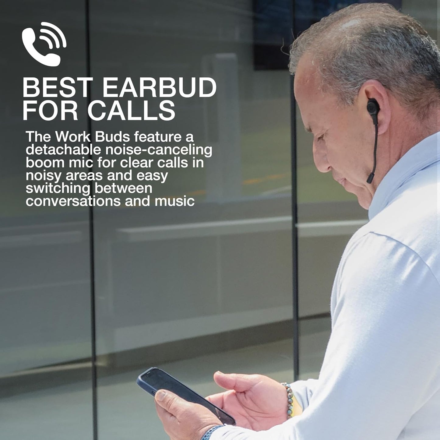 Auriculares inalámbricos, micrófono Desmontable, JLab Work Buds