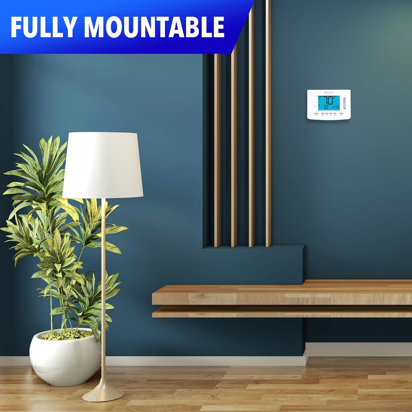 Braeburn 7500 - Termostato programable inalámbrico universal.