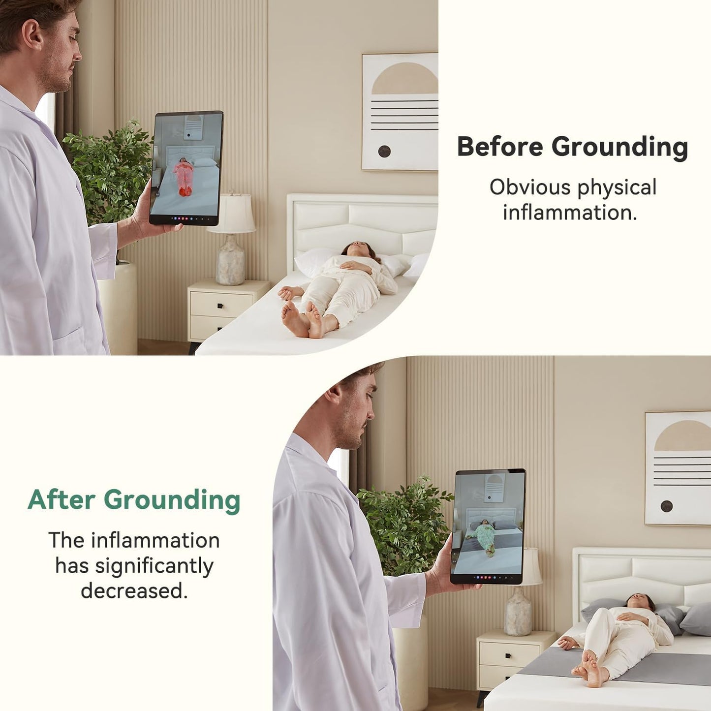 Sabana para aterrizaje de tierra, algodón, para todo tamaño colchón.