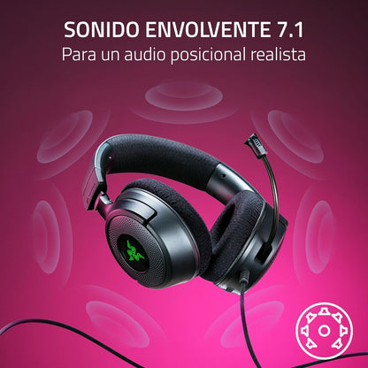 Audífonos Gamer Razer Kraken V4 X Con Cable USB-C