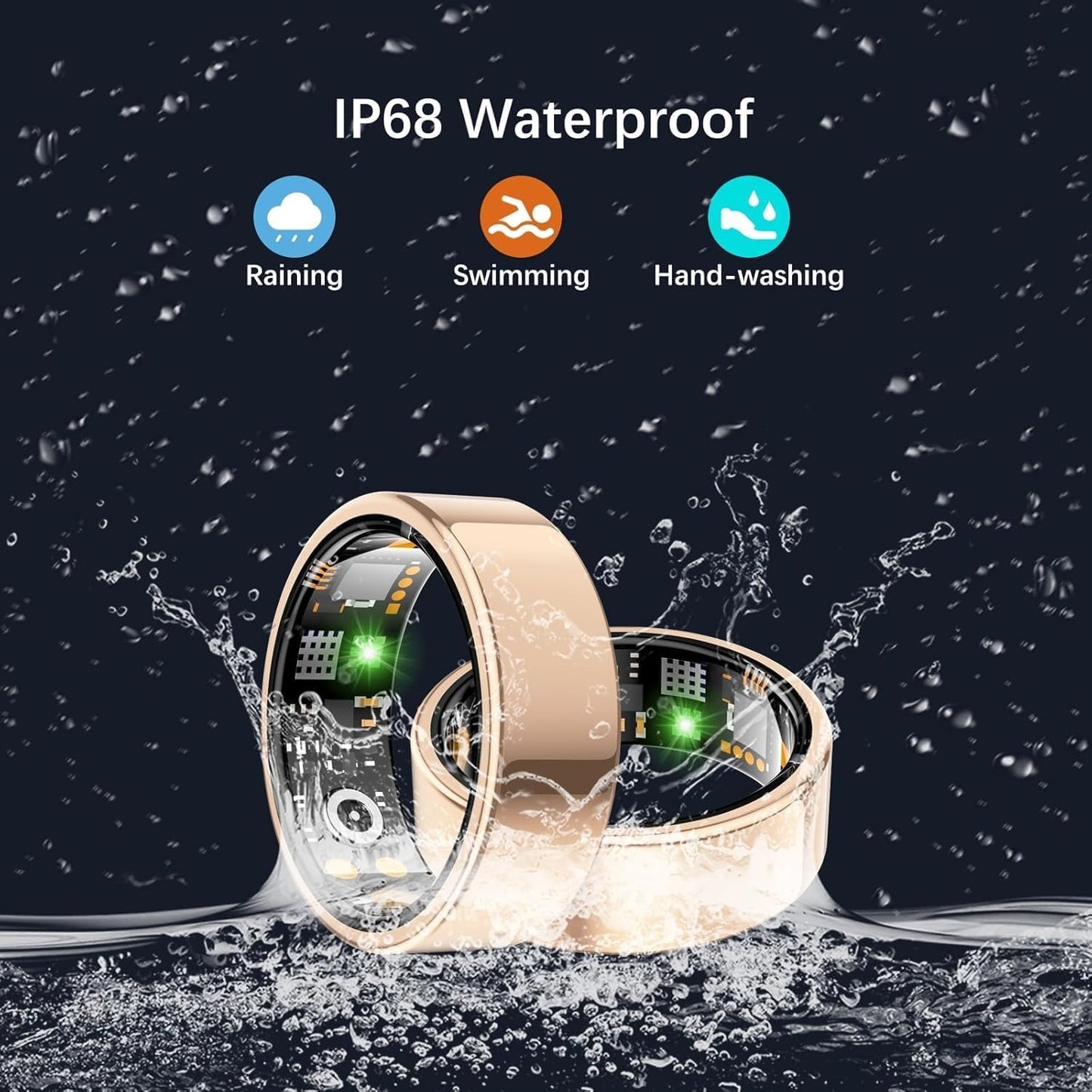 Anillo de seguimiento inteligente de salud y fitness talla #6