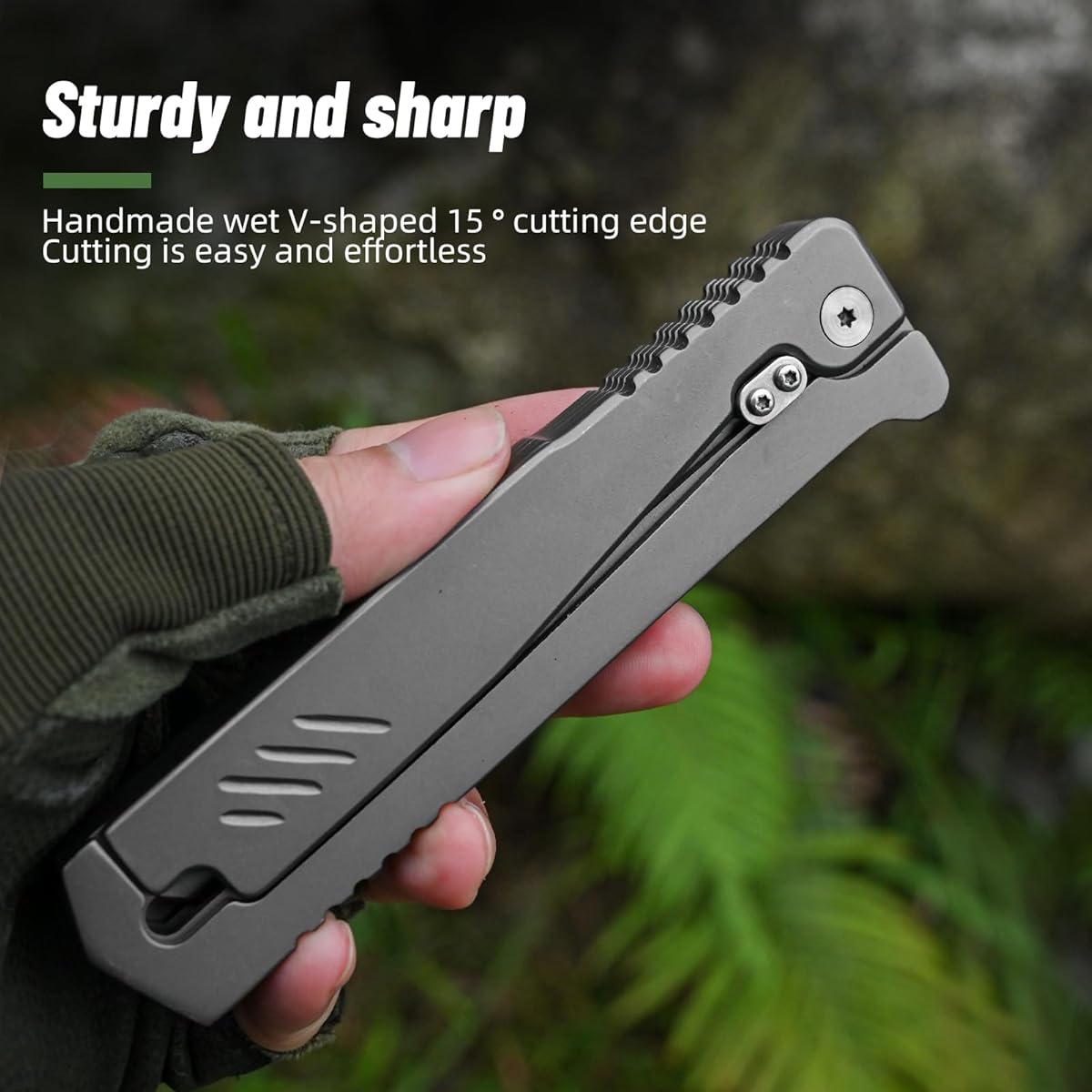 Navaja plegable con bloqueo Treszen Carrot Knife, (DETALLE).