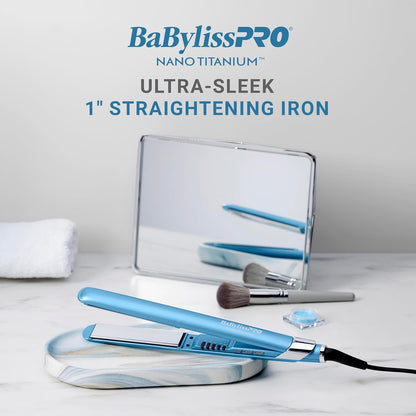 Plancha alisadora ultra-delgada BaByliss PRO, Nano Titanium, 1"/25mm.