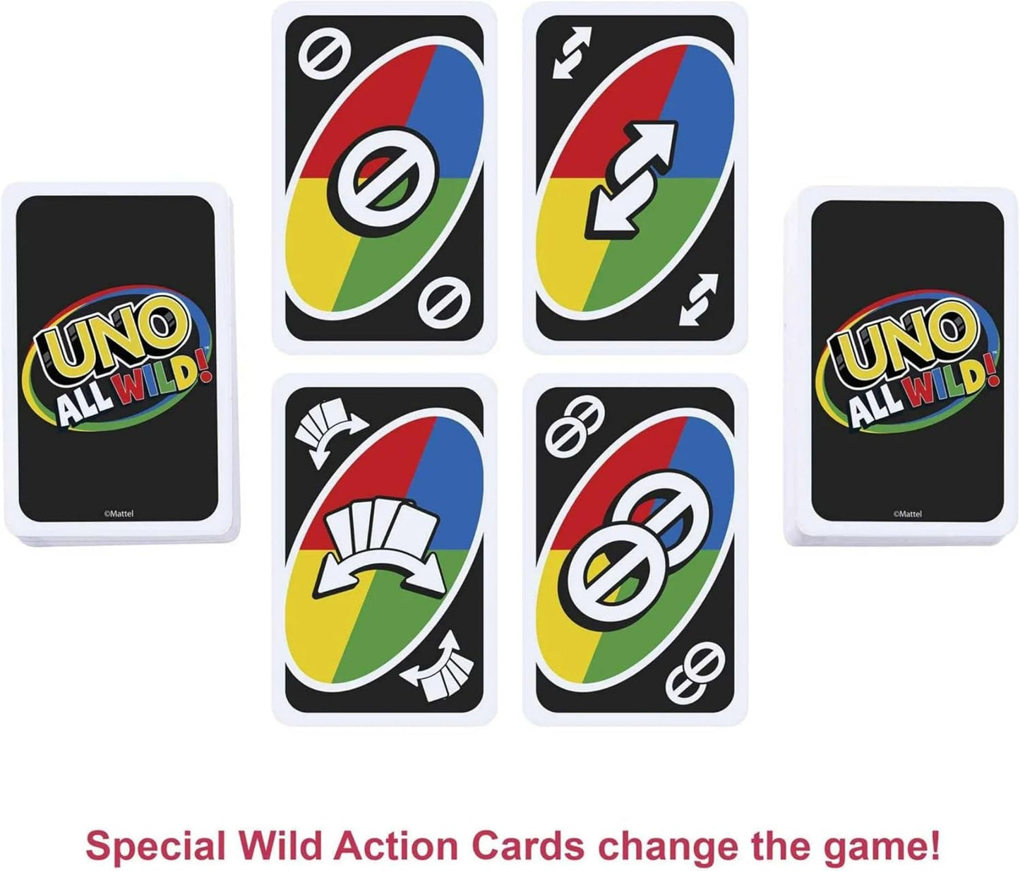 UNO All Wild, Show 'em No Mercy, Dare Adults Only Paquete de 3 cartas