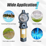 Pureby - Bomba De Piscina De 1.5 Hp, 115V, 42FT, autocebante.