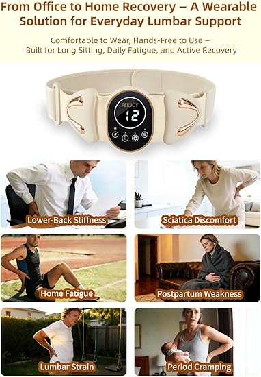 Masajeador Inteligente 4 en 1 De Espalda Baja Con Calor FEEJOY