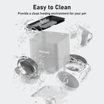 Comedero Automático Voluas Doble 6L Para 2 Gatos Acero Inox
