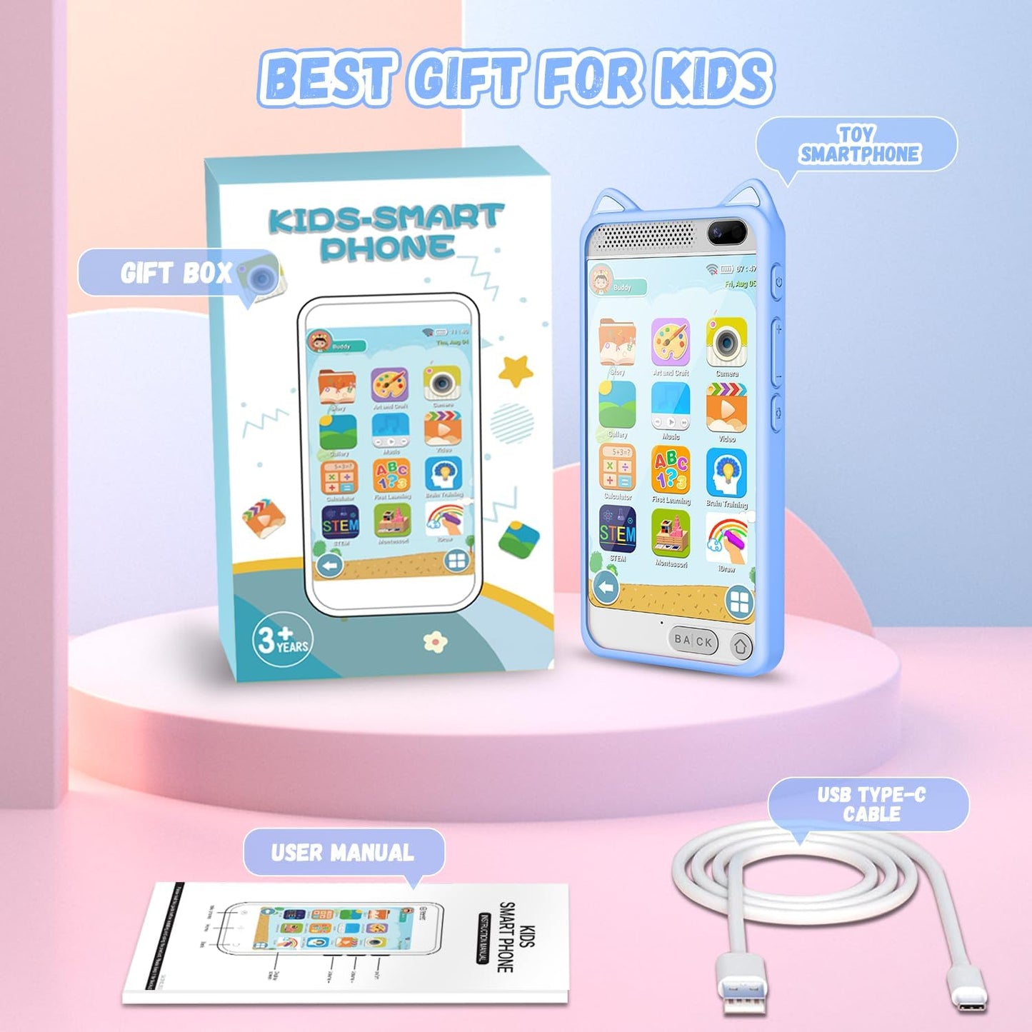 Teléfono para niños juegos, musica y aprendizaje