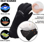 Guantes térmicos para deportes, caza, ciclismo, Baterias AA.