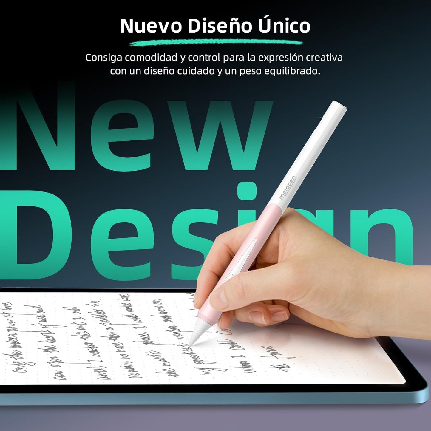 Metapen Pencil D1 para iPad 2018-2022 ergonómico
